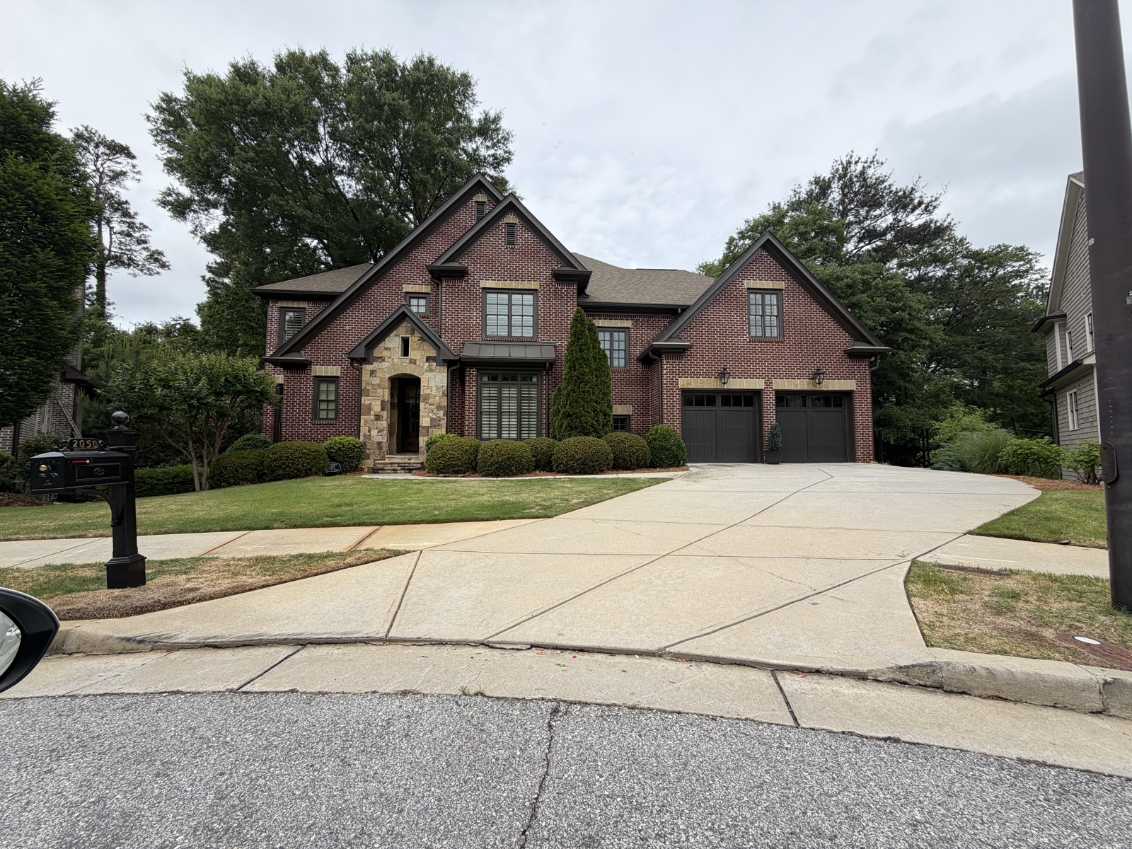 Window cleaning project on a two-story home in Buckhead