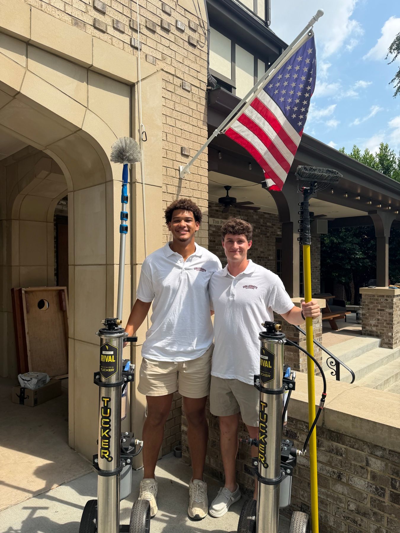 Vince Ray and Ben Traore, founders of Collegiate Cleaners